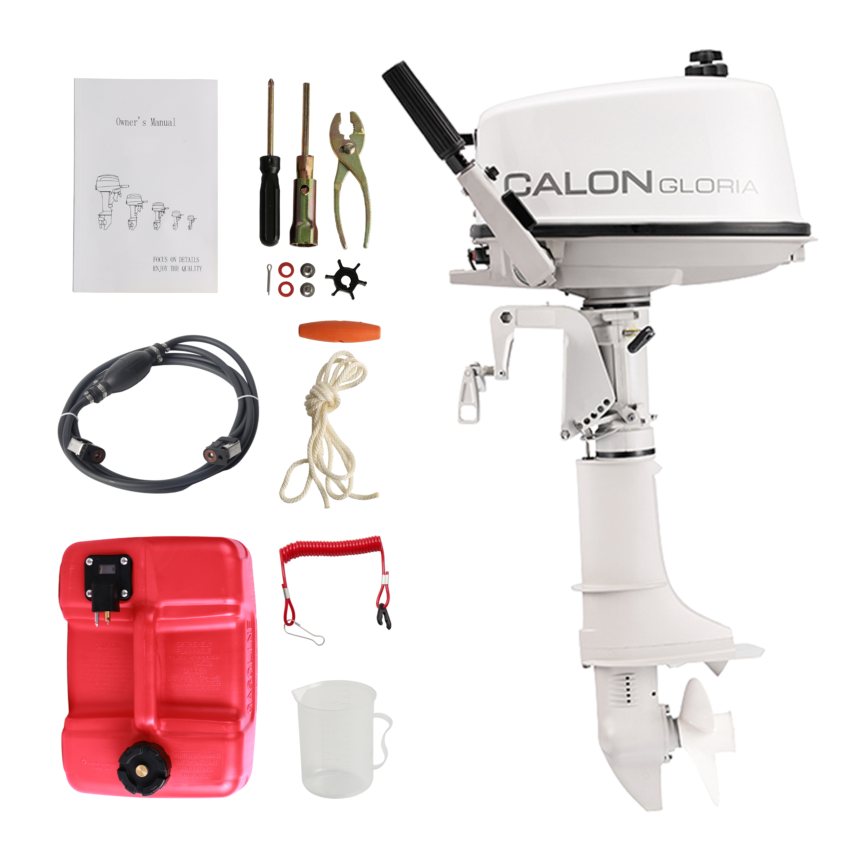 Fishing Boat Outboard Motor - 2 Stroke 5HP Calon Outboard Motor