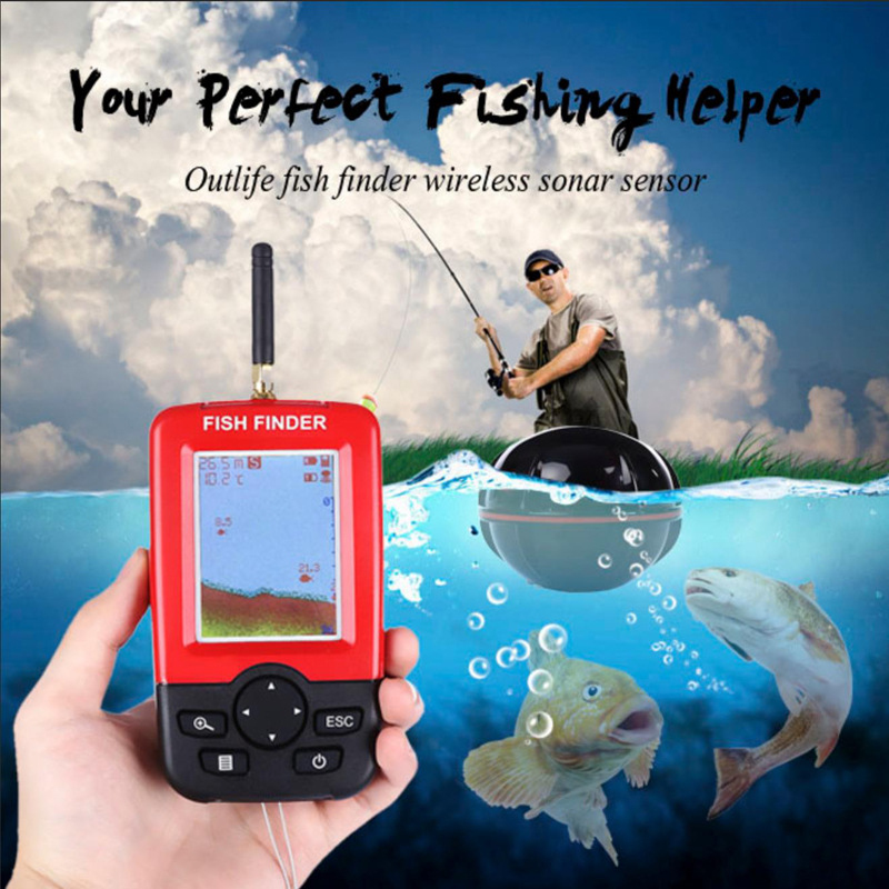 Display Portable fish finder e - đánh giá và giá Fishing Boat Depth Finder