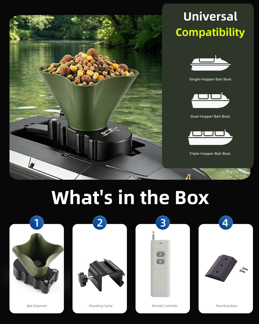 360° Rotating Bait Dispenser & - đánh giá và giá Fishing Boat Anchor Winch
