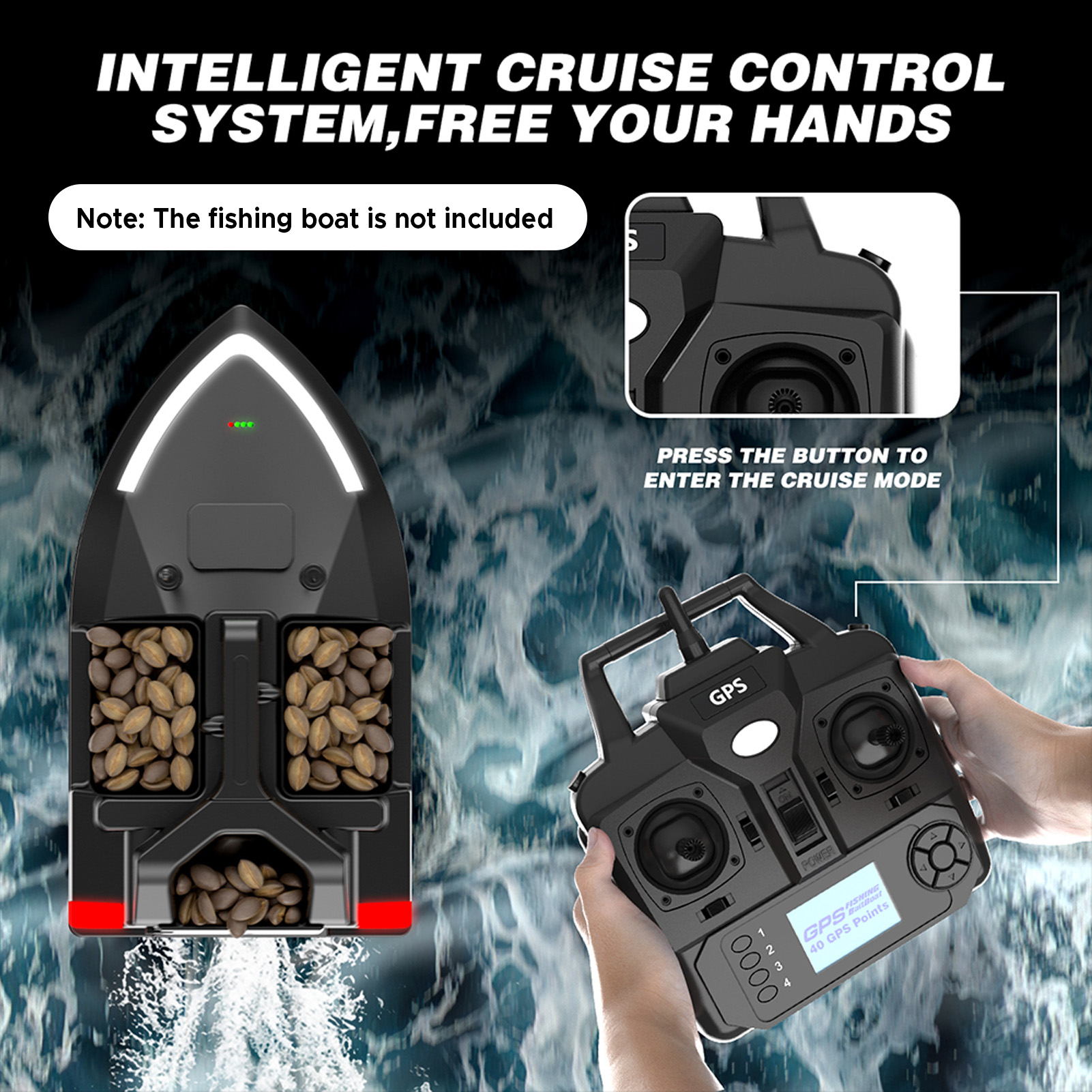 Remote Control for V020 GPS Fi - đánh giá và giá Fishing Boat Gps