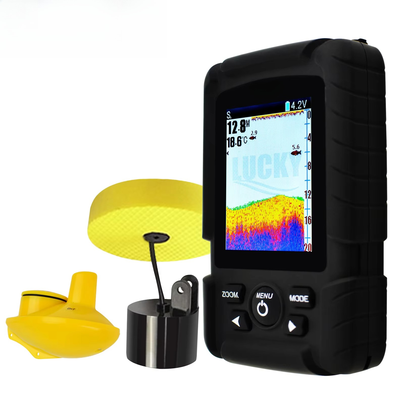 2-in-1 Wireless & Wired Fish F - đánh giá và giá Fishing Boat Depth Finder