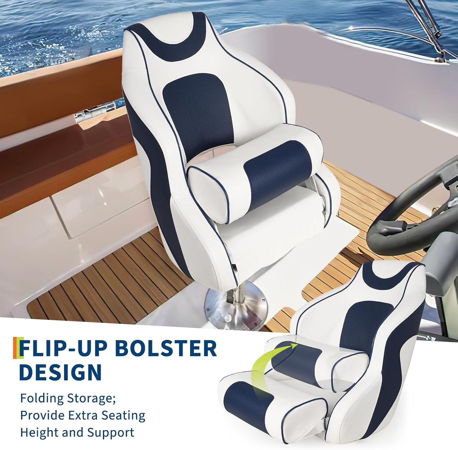 High Back Boat Seat with Flip- - đánh giá và giá Fishing Boat Aluminum