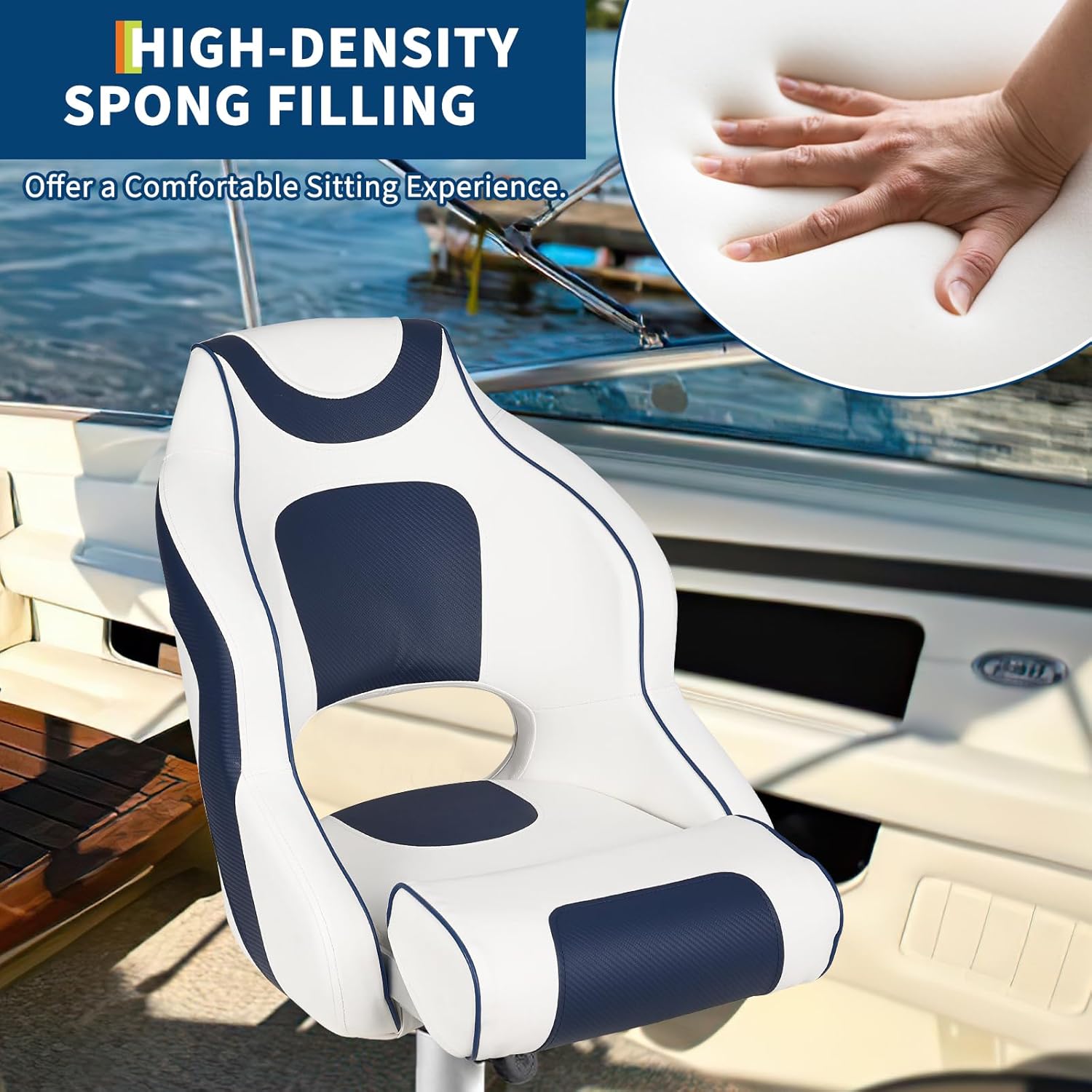High Back Boat Seat with Flip- - đánh giá và giá Fishing Boat Aluminum