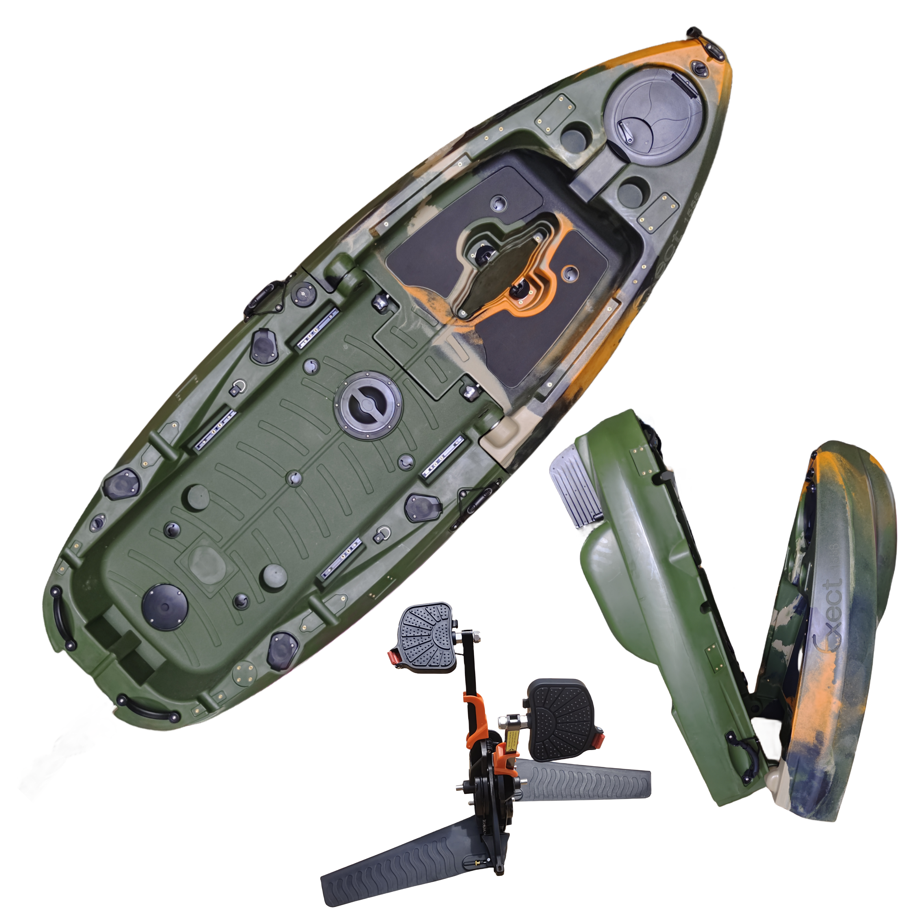 Plastic Kayak Pedal Kayak Fish - đánh giá và giá Fishing Boat Seat