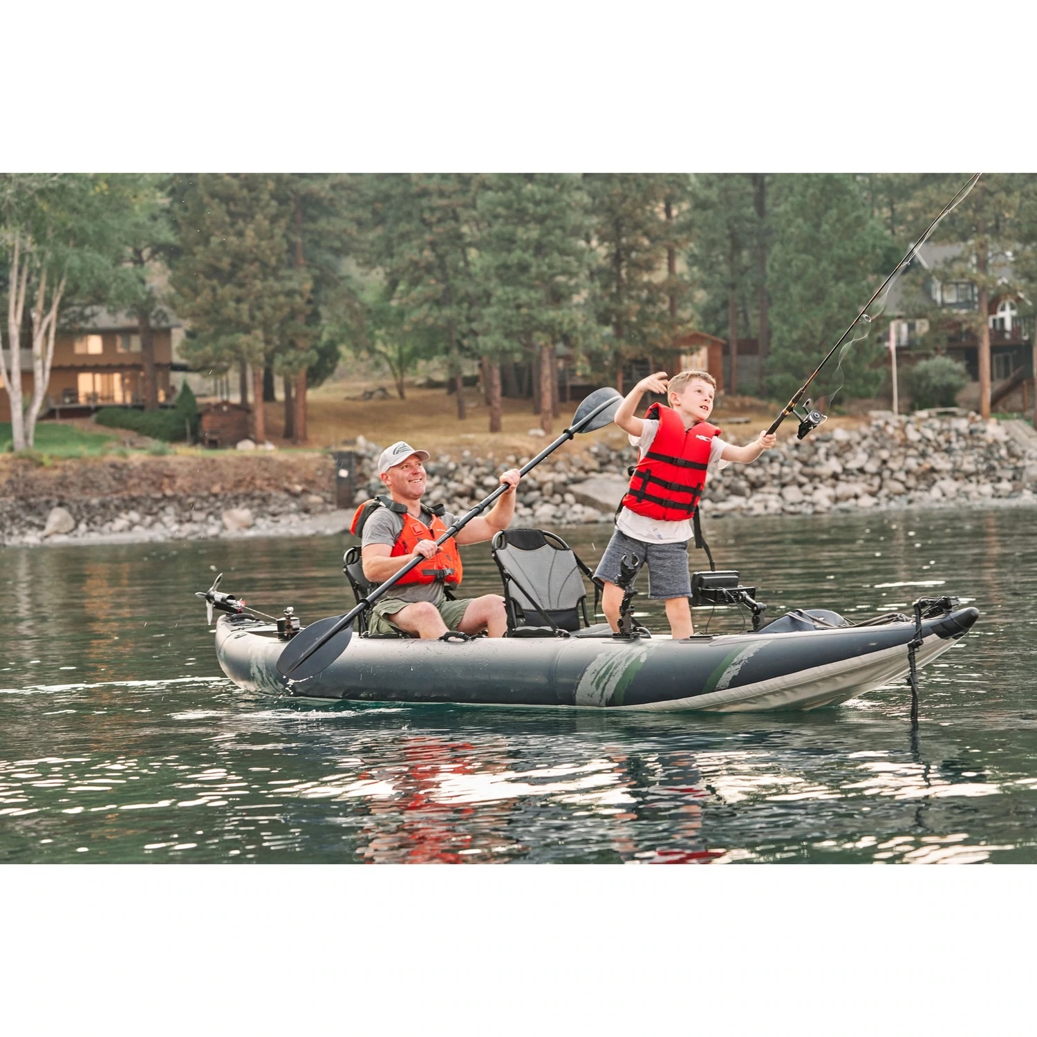 Airo Inflatable Fishing Kayak  - đánh giá và giá Fishing Boat Seat