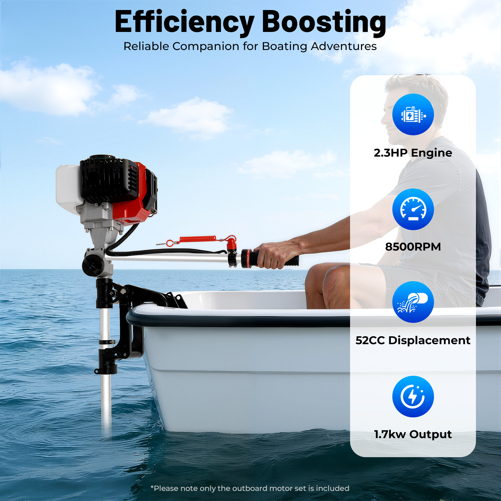 Shunyu 2.3Horsepower Two-strok - đánh giá và giá Fishing Boat Outboard Motor