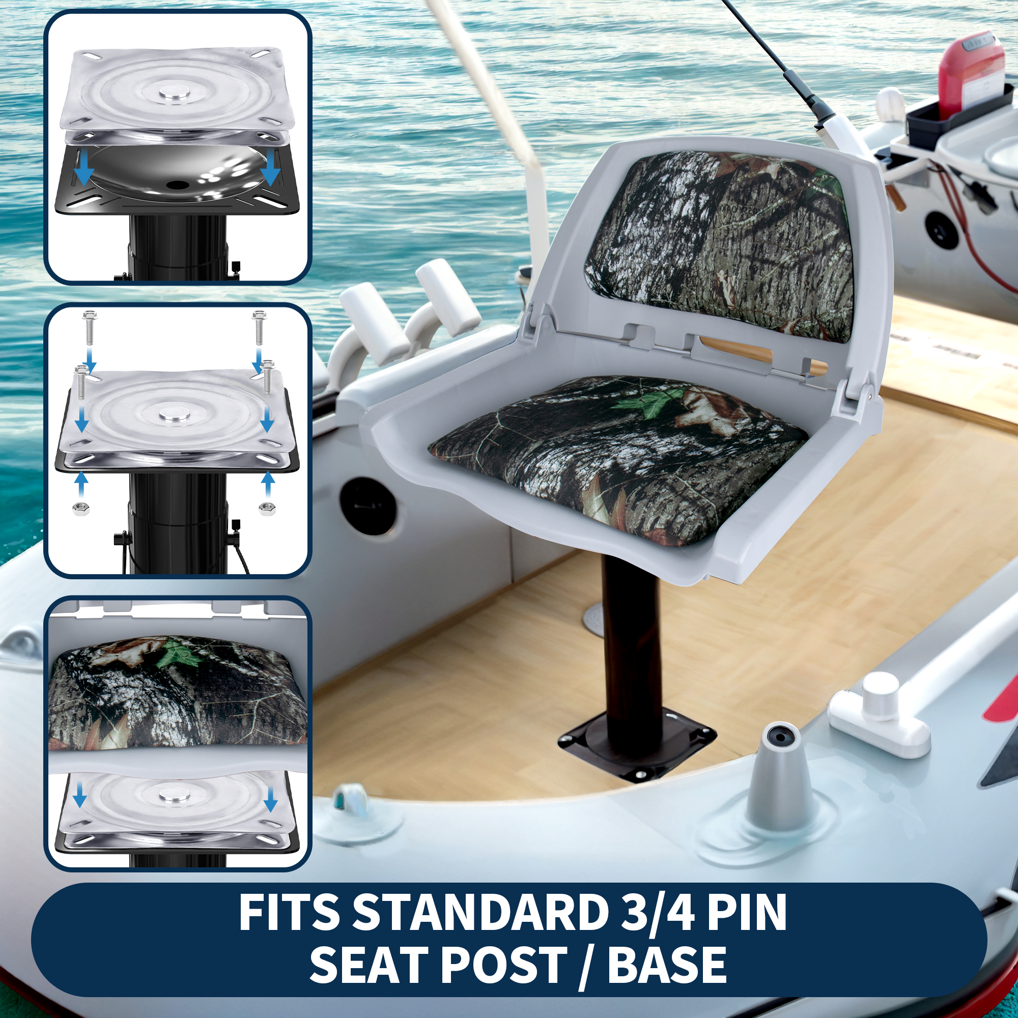 Boat Seat Swivel, 316 Stainles - đánh giá và giá Fishing Boat Seat