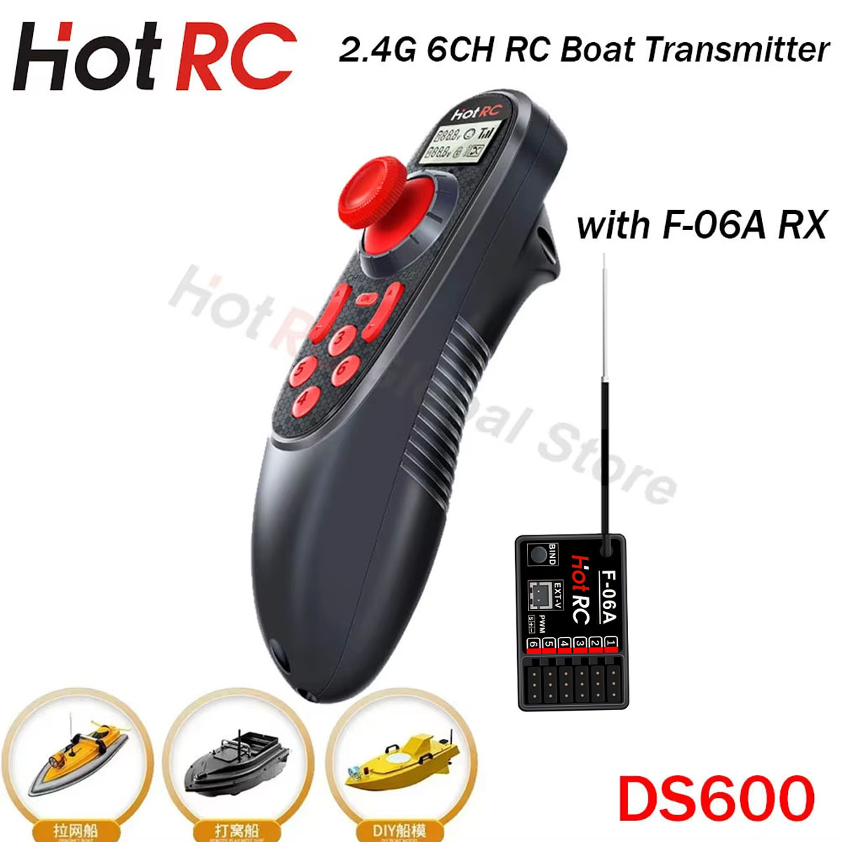 HOTRC DS600 6CH 6 Channel 2.4G - đánh giá và giá Fishing Boat Trailer
