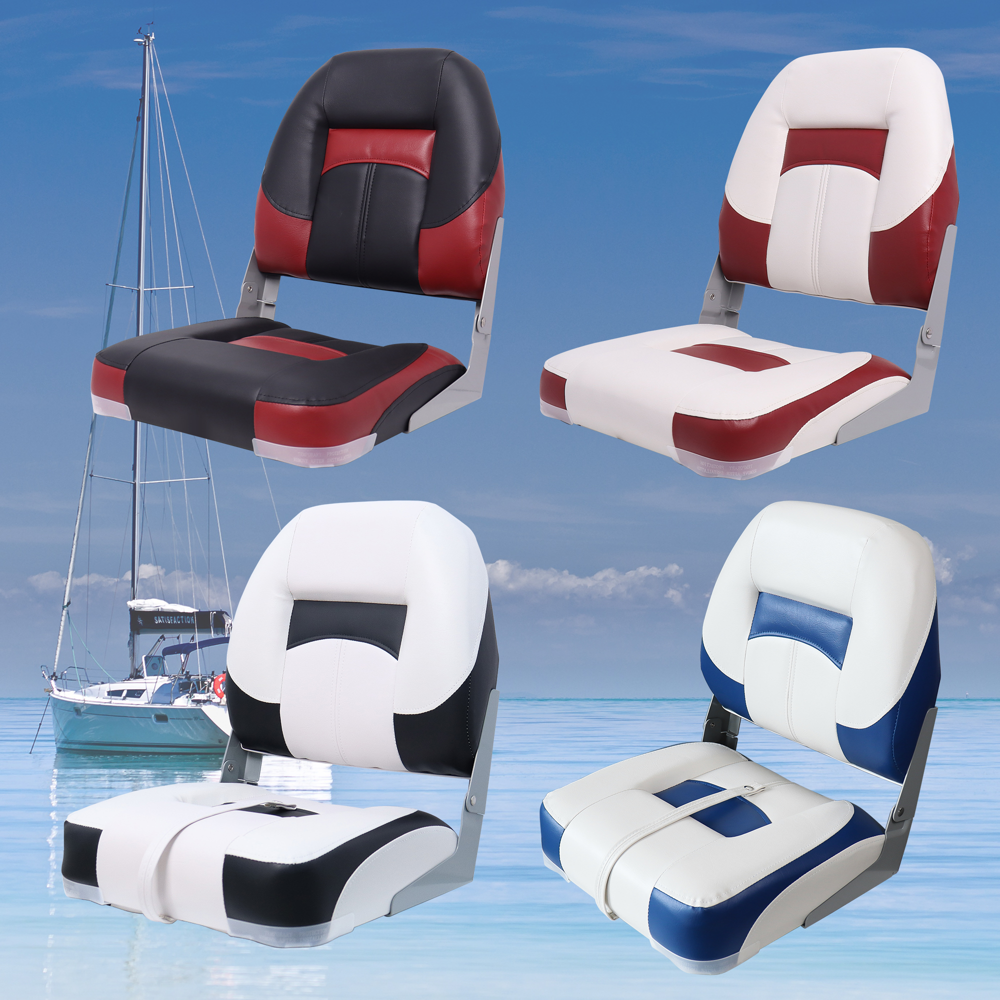 Folding Bass Boat Seats Classi - đánh giá và giá Fishing Boat Seat