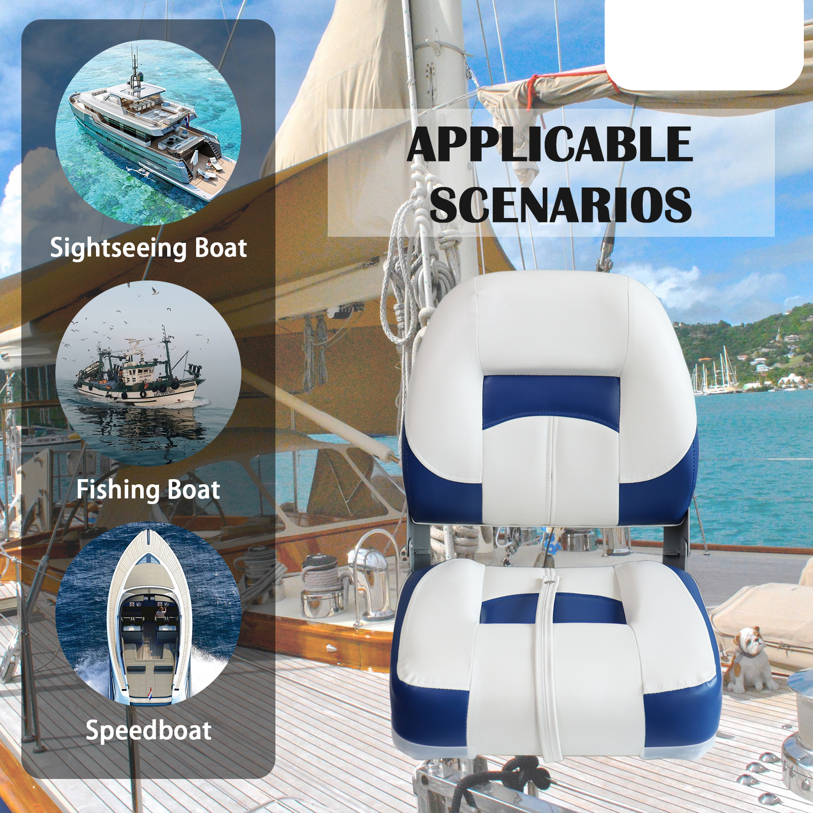 Folding Bass Boat Seats Classi - đánh giá và giá Fishing Boat Seat