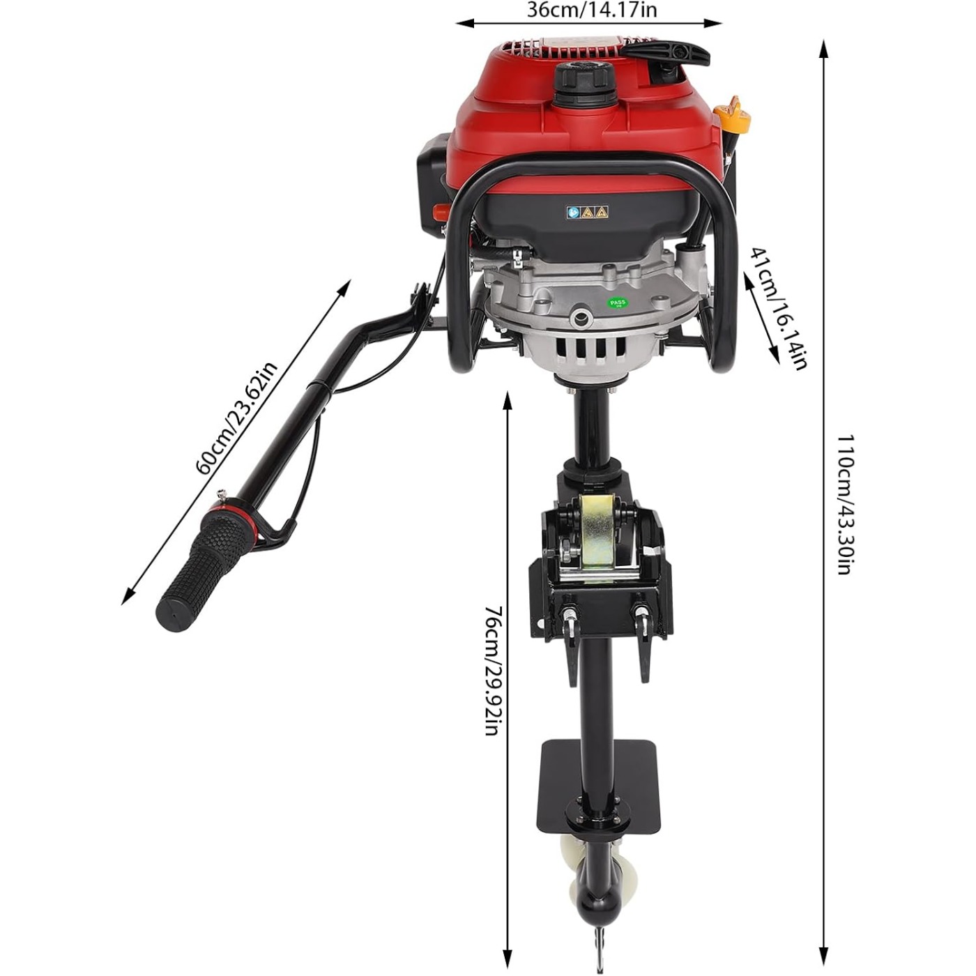 4-Stroke 6HP/7.5HP Gas Powered - đánh giá và giá Fishing Boat Outboard Motor