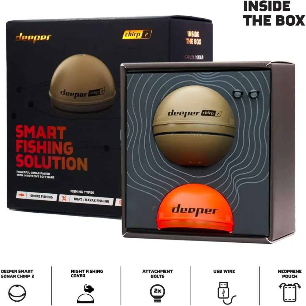A  Chirp 2 Sonar Fish Finder - - đánh giá và giá Fishing Boat Depth Finder