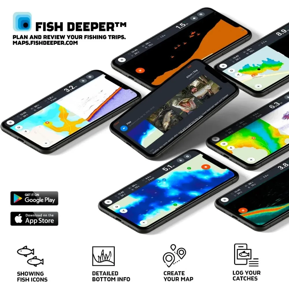 A  Chirp 2 Sonar Fish Finder - - đánh giá và giá Fishing Boat Depth Finder