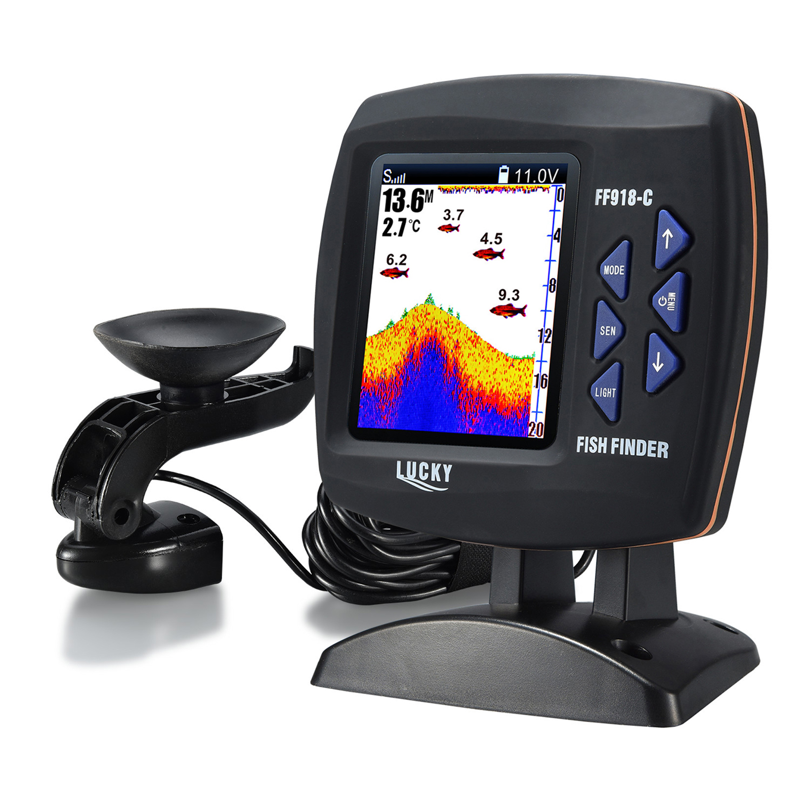 Fish Finder Wireless Sonar Sen - đánh giá và giá Fishing Boat Depth Finder