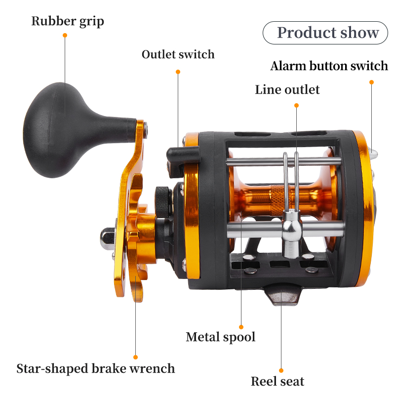 BILLINGS Trolling Drum Reel 33 - đánh giá và giá Fishing Boat Steering Wheel