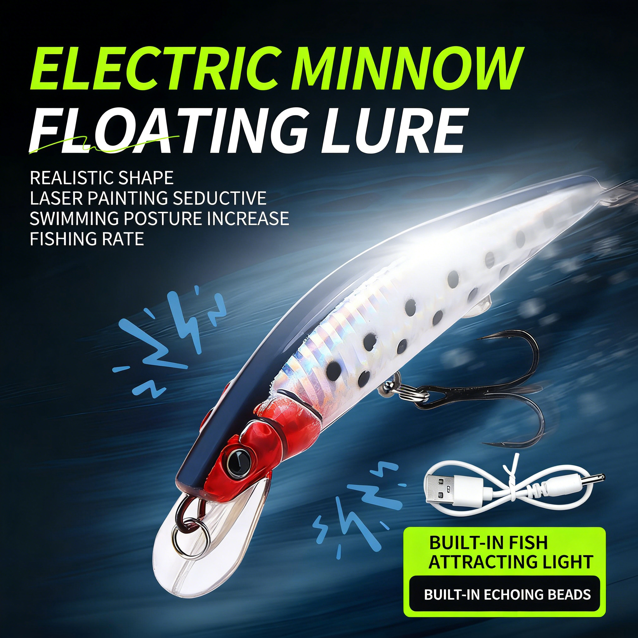 Simulated Fishing Lures Bait E - đánh giá và giá Fishing Boat Navigation Light