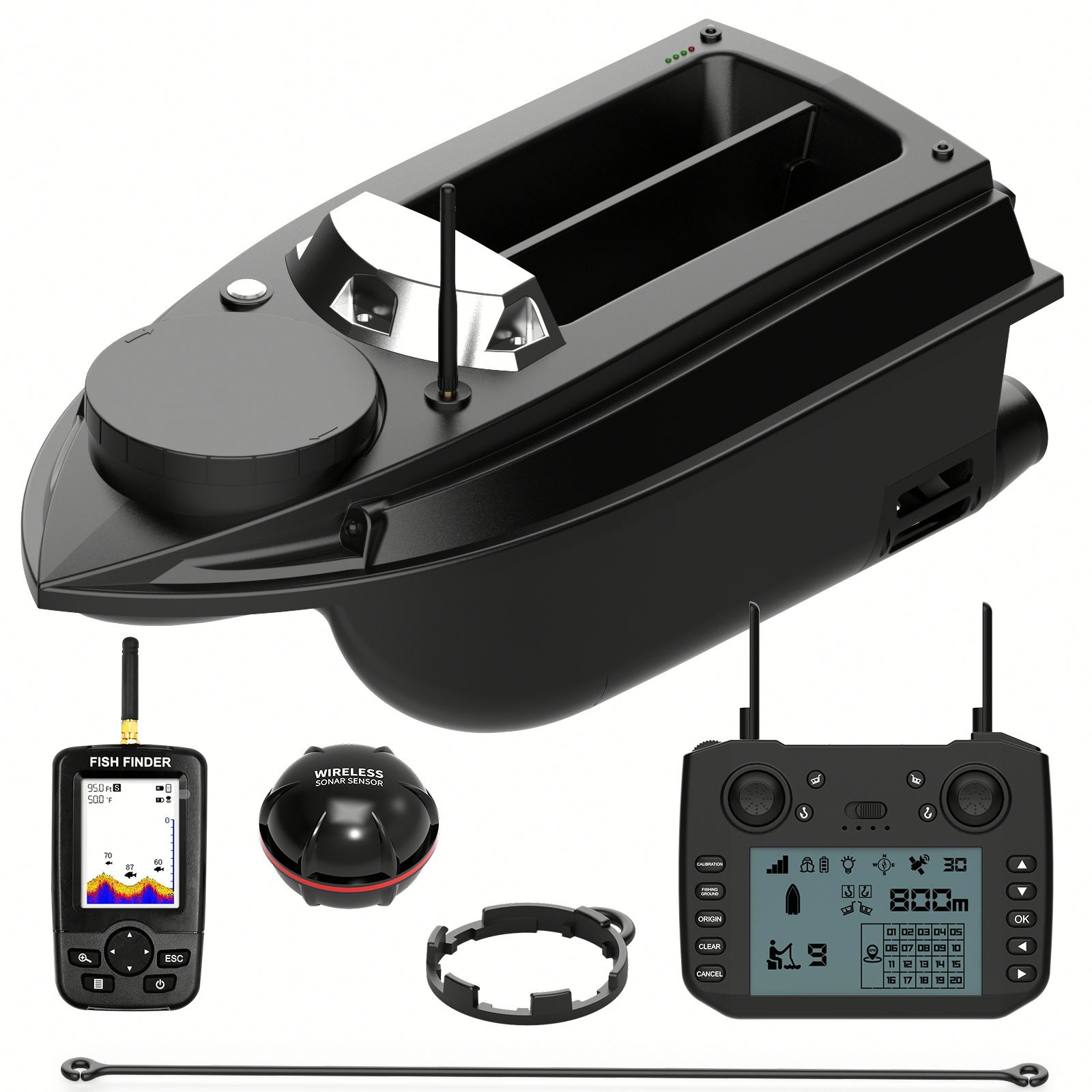 2024 Flytec New V030 RC Fishin - đánh giá và giá Fishing Boat Gps