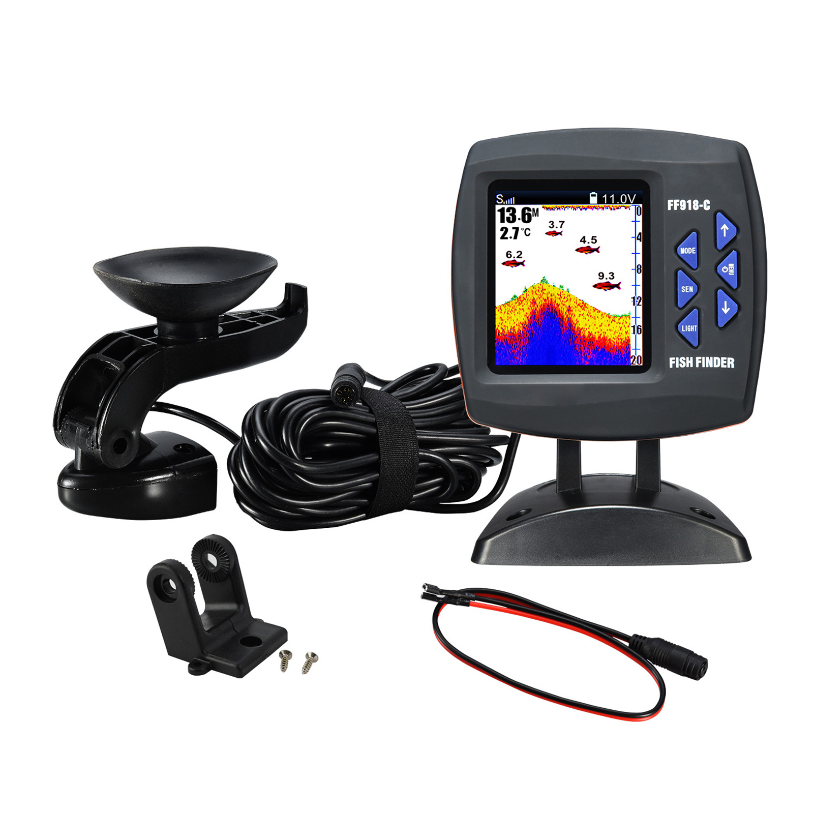 Portable Fish Finder Wireless  - đánh giá và giá Fishing Boat Depth Finder