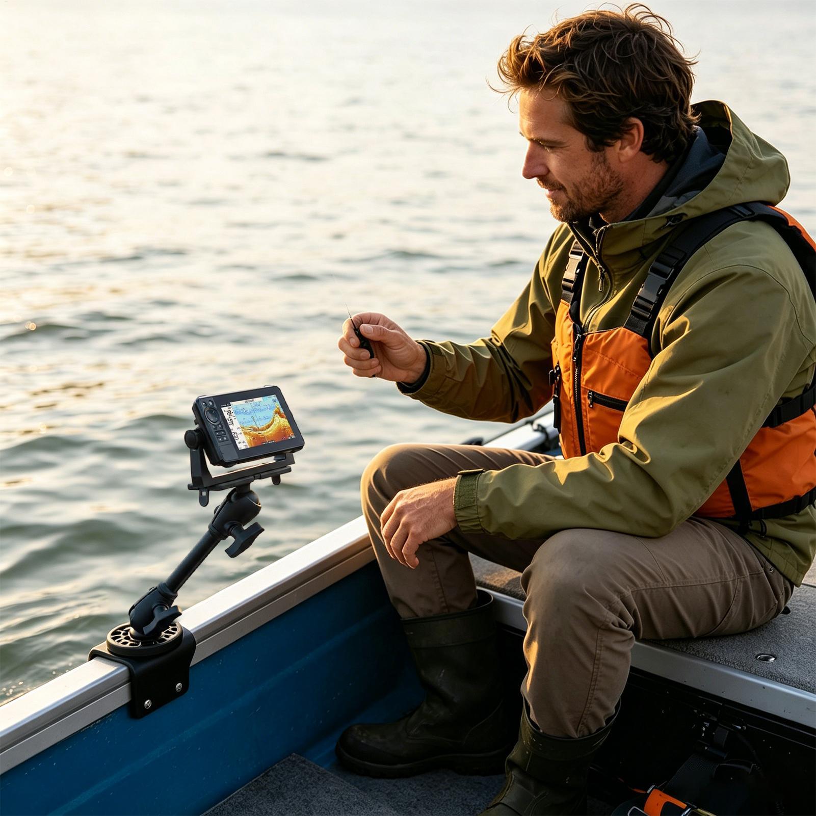 Fish Finder Transducer Mount 3 - đánh giá và giá Fishing Boat Depth Finder