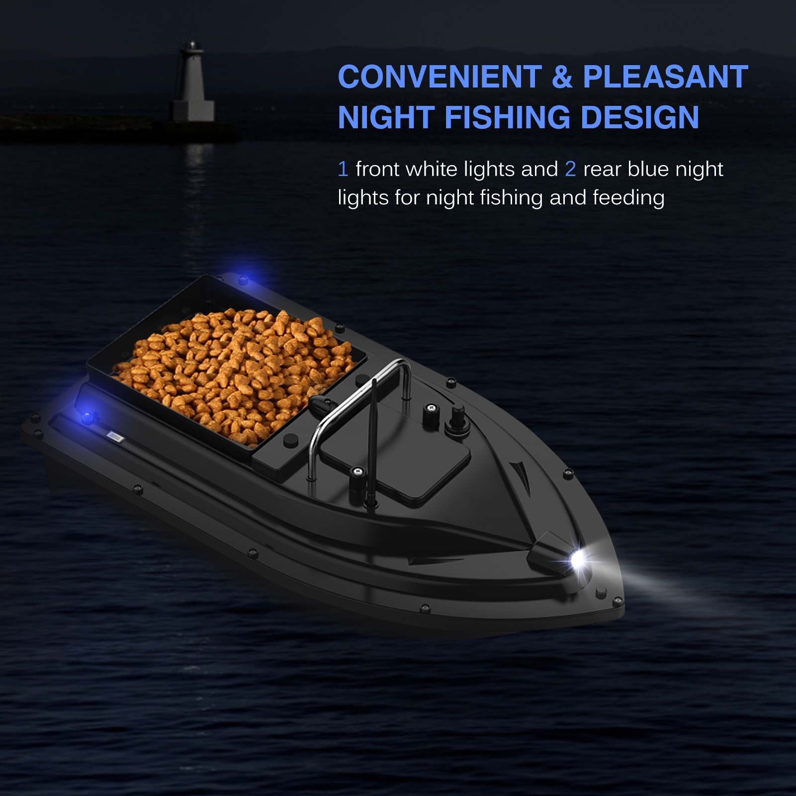 D16E GPS Fishing Bait Boat wit - đánh giá và giá Fishing Boat Gps